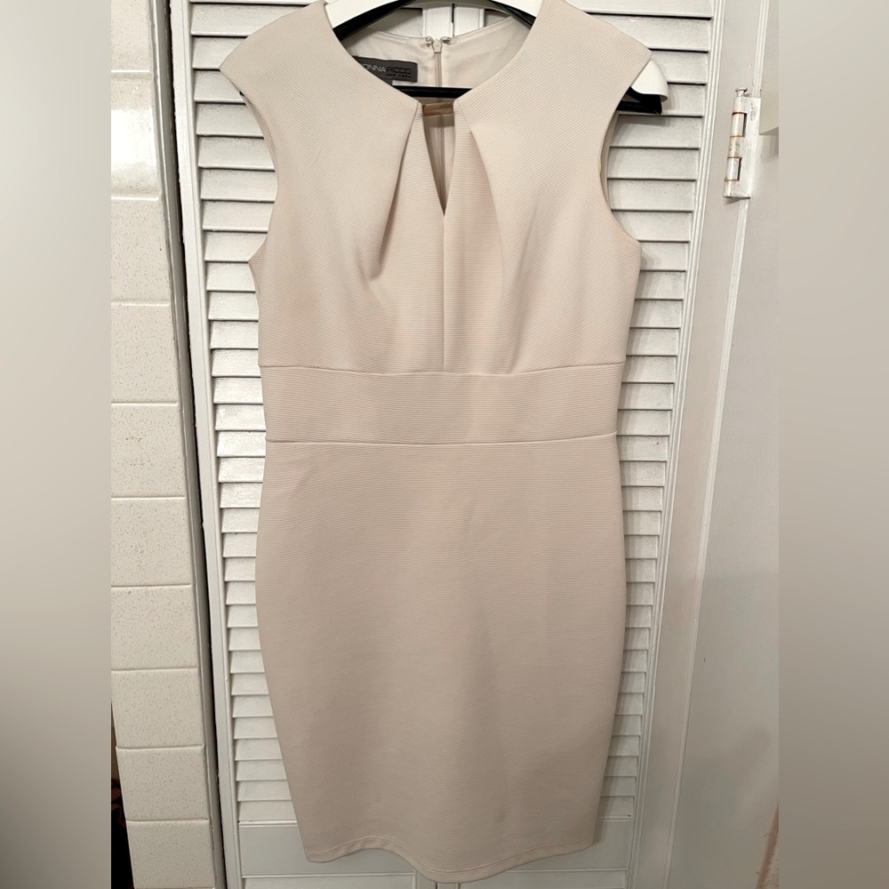 Donna Ricco | Ivory Sheath Dress Size 10